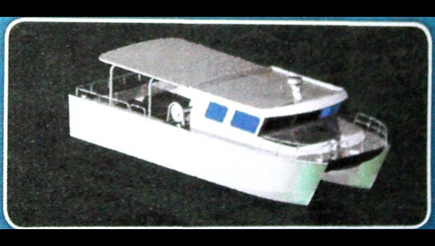 This photo shows the front photo on the brochure for the ASG/DOC “Alia Tele - Super Alia” and what the vessel would look like when built.  [photo: FS]
