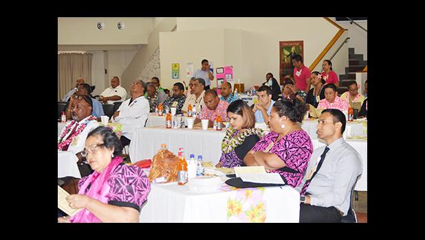 A look at some of the participants, both local and off island, during Friday’s opening of the two-day Medical Symposium at the Gov. Rex Lee Auditorium.  [photo: AF]