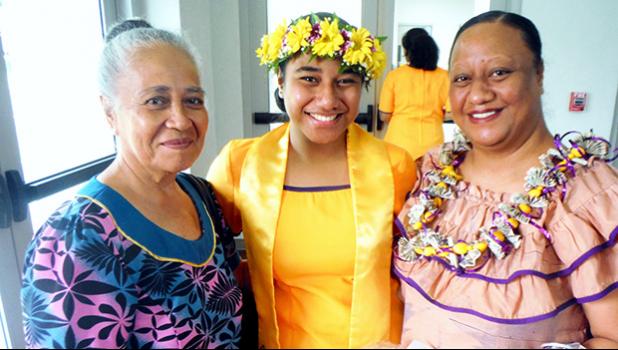 Family members with Aofaigaimanu Ta’afua
