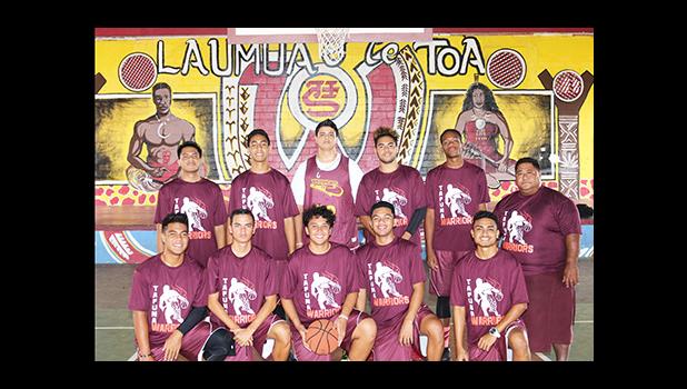 The Tafuna High School basketball team that will be departing the territory this Friday to compete in the St. Francis Holiday Hoop Tournament in Hawai’i next week. Head Coach Valusia Talataina leads the team – they are scheduled to return on the 26 of this month.  [photo: TG]