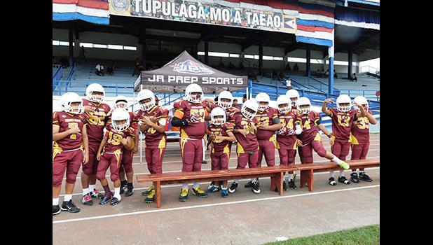 Tafuna Warriors Division 2 (5th and 6th graders) won against the JPS Vikings 6-0 in last Wednesday’s playoff, and are ready for the Championship game this Saturday at the Veterans Stadium at 8a.m.  [photo:EM]
