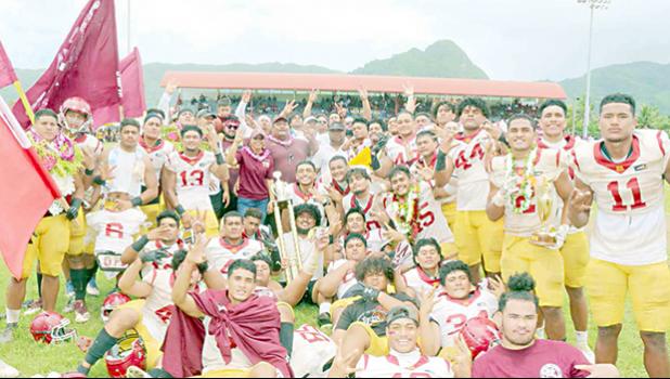 ASHSAA 2020-2021 Varsity Football ‘Undefeated’ Champions – Tafuna Warriors