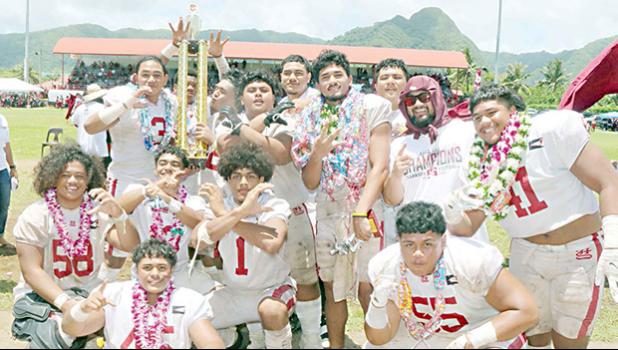 The 2021 Tafuna Warriors Varsity Championship team