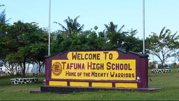 Tafuna High School sign