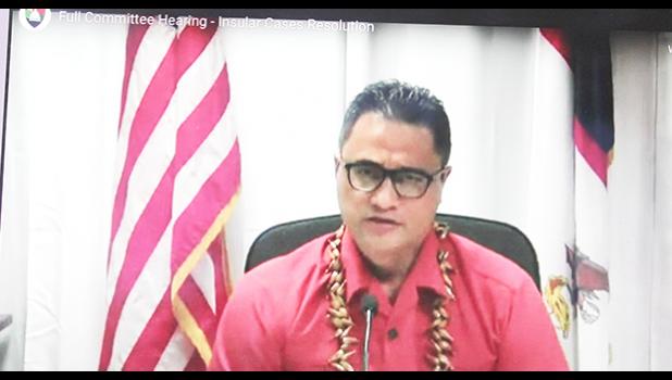 Screen shot of Lt. Gov. Talauega Eleasalo V. Ale