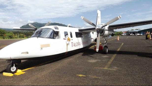 One of Talofa Airways Twin Commander aircraft [Photo: RNZI/Autagavaia Tipi Autagavaia \ One of Talofa Airways Twin Commander aircraft