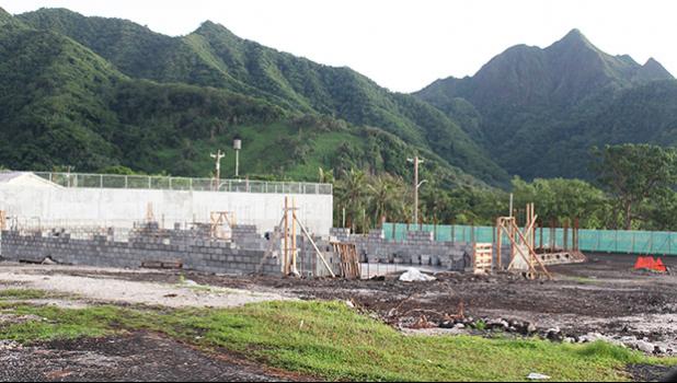 the status of construction on the new Territorial Administration on Aging (TAOA) building 