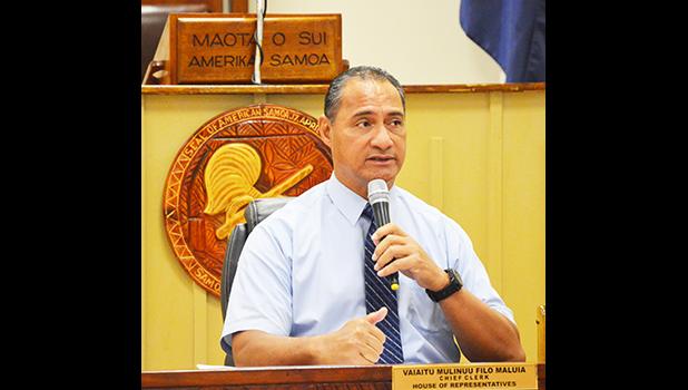 Marine and Wildlife Resources (DMWR) director, Taotasi Archie Soliai