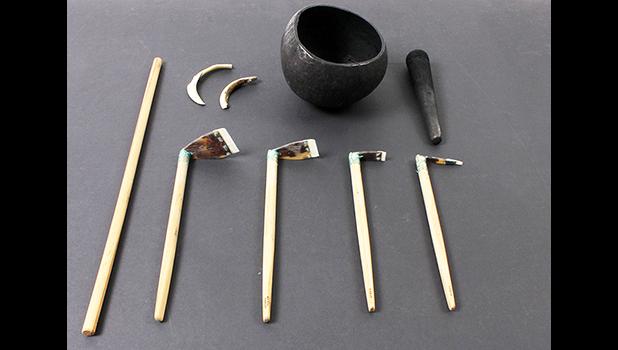 A set of tātatau tools and instruments