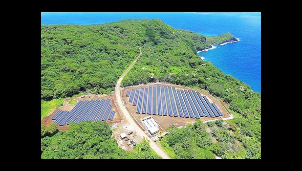 The solar array in Ta'u. [photo: SolarCity]