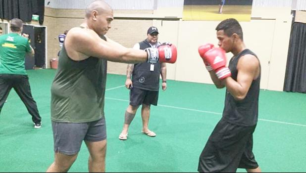 Falaniko Tauta, one of the American Samoa boxers who competed in Canberra, Australia International Boxing, has qualified for the Youth Olympic Games 2018 in Argentina.  [Courtesy photo]