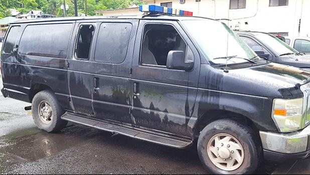 DPS van that is out of service