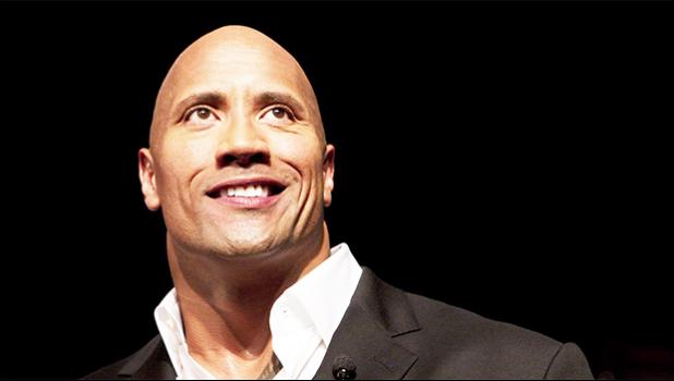 Dwayne Johnson, the former WWE superstar known as “The Rock" [photo Quartz Media]