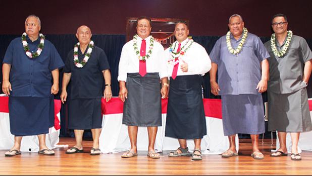  I’aulualo/Tapa’au team (far left); Nua/Satele (middle) and Lemanu/Talauega (far right)
