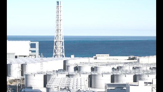 Storage tanks for contaminated water at the Tokyo Electric Power Company'