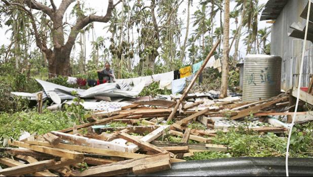  The destruction left in the wake of Tropical Cyclone Gita. [Photo: RNZ / Richard Tindiller] 