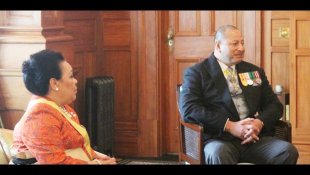 Tonga's Queen Nanasipau'u and her husband King Tupou VI