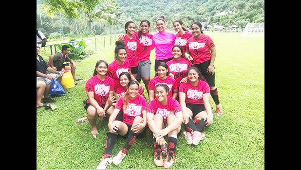 The Faga’itua Vikings Girls Soccer Team
