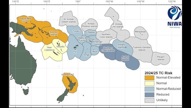 Tropical cyclone risk by location