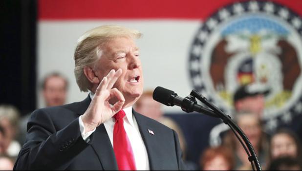 President Donald Trump speaks about tax reform at the St. Charles Convention Center, Wednesday, Nov. 29, 2017, in St. Charles, Mo. (AP Photo/Andrew Harnik) President Donald Trump speaks about tax reform at the St. Charles Convention Center, Wednesday, Nov. 29, 2017, in St. Charles, Mo. (AP Photo/Andrew Harnik)