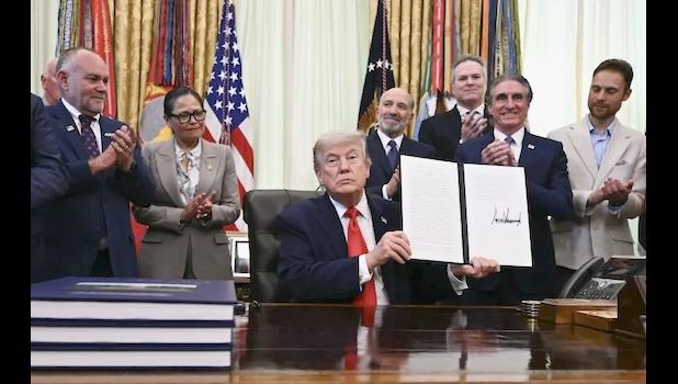 Trump signs 