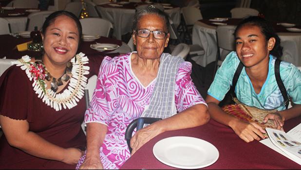 2019 Territorial Teacher of the Year (TTOY), Jordanna Maga, (far left) with her aunty (middle) along with a young family member
