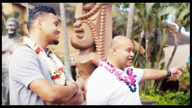 Tua and his dad, Galu