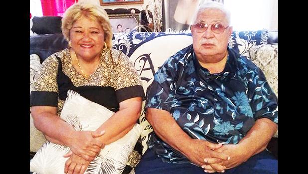 Senate President, Sen. Tuaolo Manaia Eti Tuiletufuga Fruean and his wife, Fiapaipai Fruean