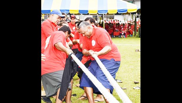 Lt. Gov. leading the tug of war at the 2019 ASG Workforce Day