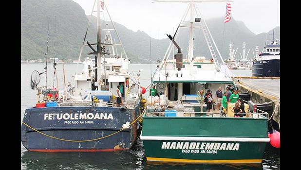 Tuna boats in Pago Pago harbor