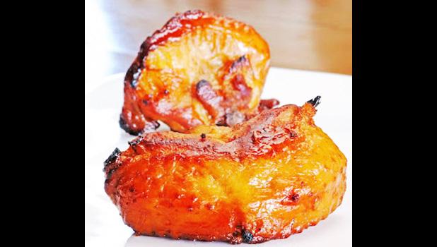 Barbecued turkey tails