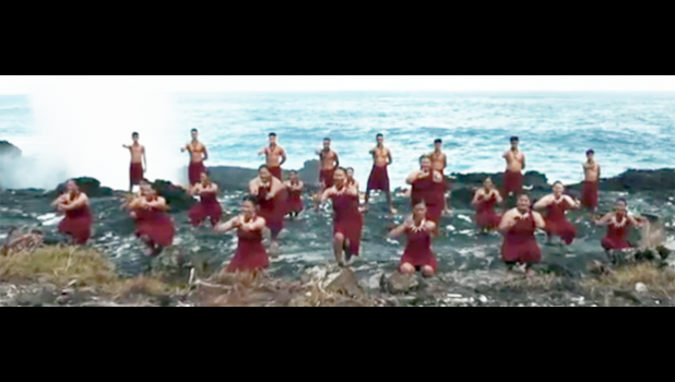 Dancers at Turtle and Shark location in Vaitogi, American Samoa