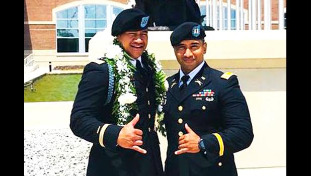 Cpt. Samuelu Eli Wells and Cpt. Mel Meaole, Jr. — both stationed at Fort Benning, GA — recently completed the MCCC course and they couldn’t be more proud and thankful for their success.   [courtesy photo]