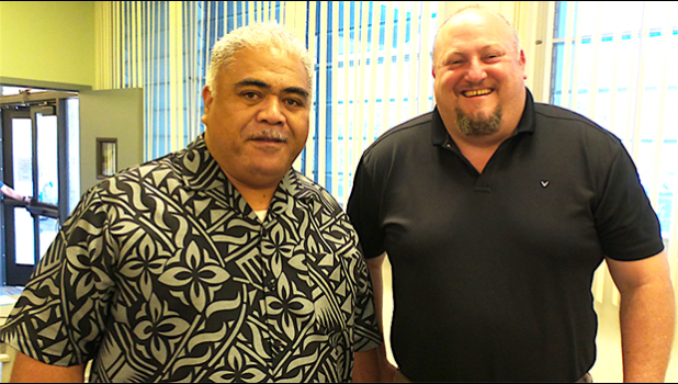 Faletoa Ulufale and Robert Fenton