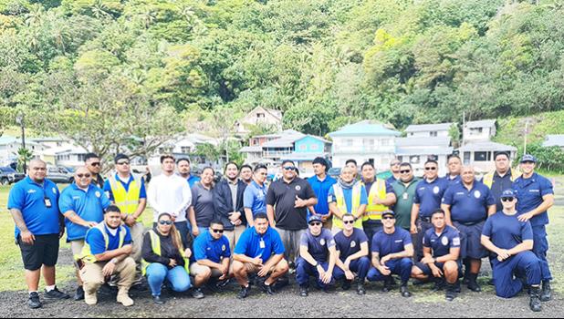 USCG with Department of Public Safety, Customs, Port Administration and Homeland Security