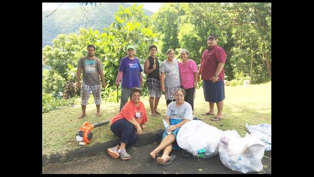 Utulei villagers are already on the clean up bandwagon 