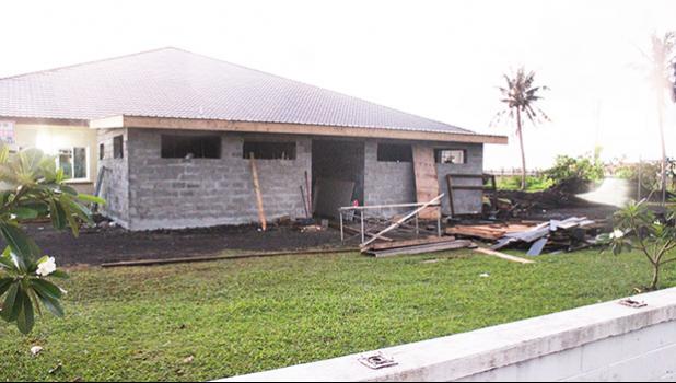 Extension under construction at VA Center in Tafuna