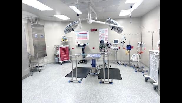 The new Veterinary Treatment Facility’s surgical suite