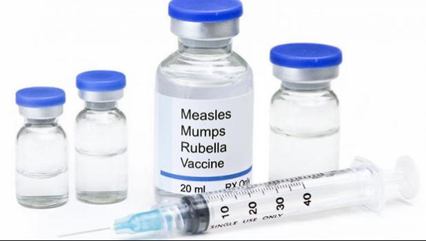 Photo of MMR vaccine and needle