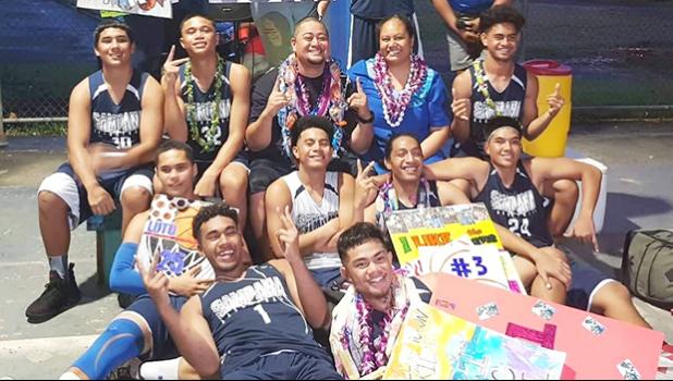 Samoana boys varsity basketball team