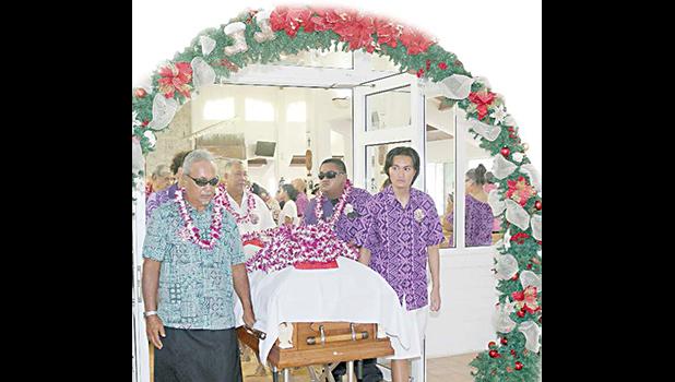 Mrs. Vera Ho Ching Annesley's casket
