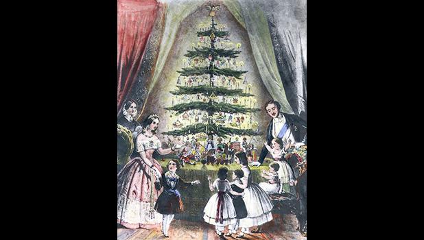 Illustration of Queen Victoria's Christmas tree