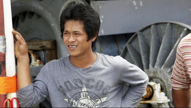  Khanh Huynh, 28, of Long Khanh district, Dong Nai province, Vietnam, stands aboard the commercial fishing vessel Commander on Thursday, March 29, 2018 in Honolulu. Huynh was about the Commander’s sister ship, the Princess Hawaii, when it sank off Hawaii’s Big Island on March 25, 2018. The Vietnamese fisherman helped save the lives of two Americans aboard the vessel as well as six other foreign workers from Vietnam and Kiribati. (AP Photo/Sophia Yan) 