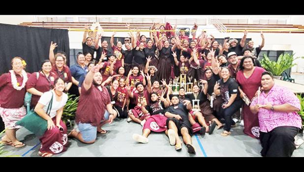 Tafuna High School Warriors speech contest participants