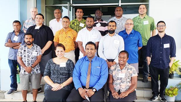 Participants at the training for weather information emergency managers 