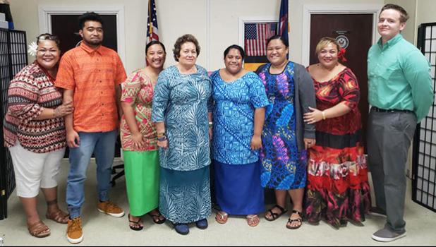 Cong. Aumua Amata's local office interns