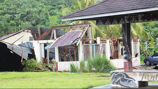 A home destroyed by Tropical Storm Gita  on the west side of Tutuila. [SN file photot]