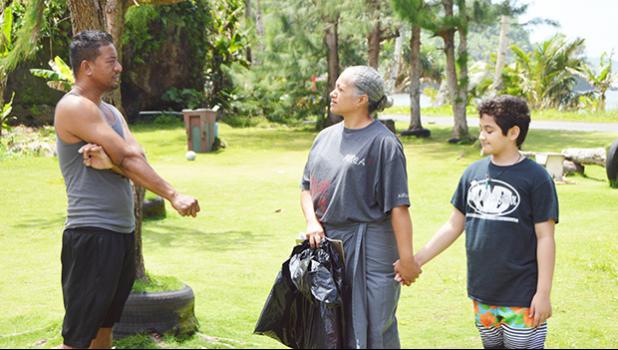Frances Jane Saelua Togia, speaking with the pulenu’u
