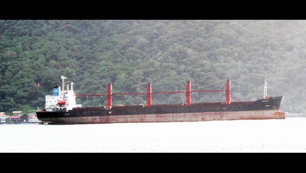 North Korean cargo vessel, “Wise Honest” in Pago Pago Harbor