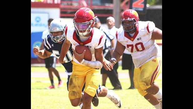 Tafuna Warriors quarterback Oakland Salave’a breaking out 